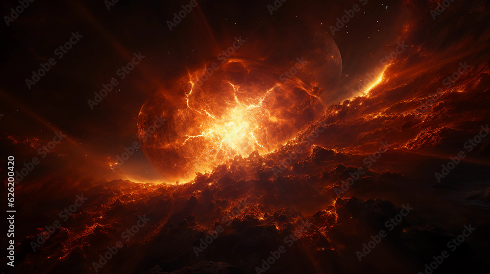 background solar flare eruption