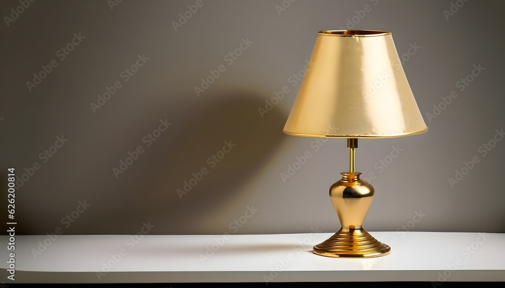 lamp on the table , golden lamp lamp on the table , golden lamp