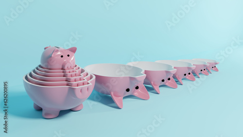 Russian doll piggy banks