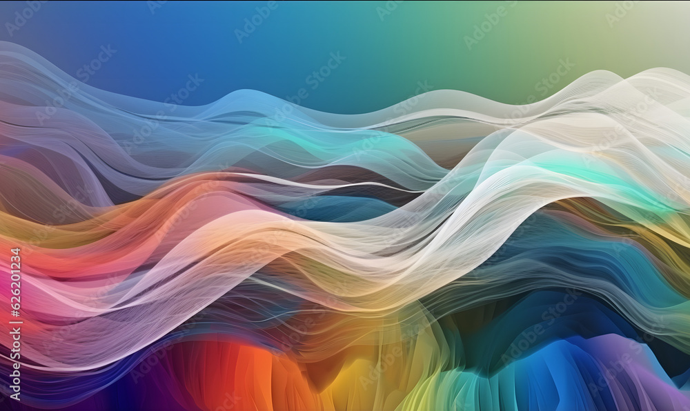 Abstract wave background. Colorful flowing wave lines isolated on white background. Colorful wave Liquid shape. Watercolor background. blush colored waves. Generative Ai Abstract wave background. Colorful flowing wave lines isolated on white background. Colorful wave Liquid shape. Watercolor background. blush colored waves. Generative Ai