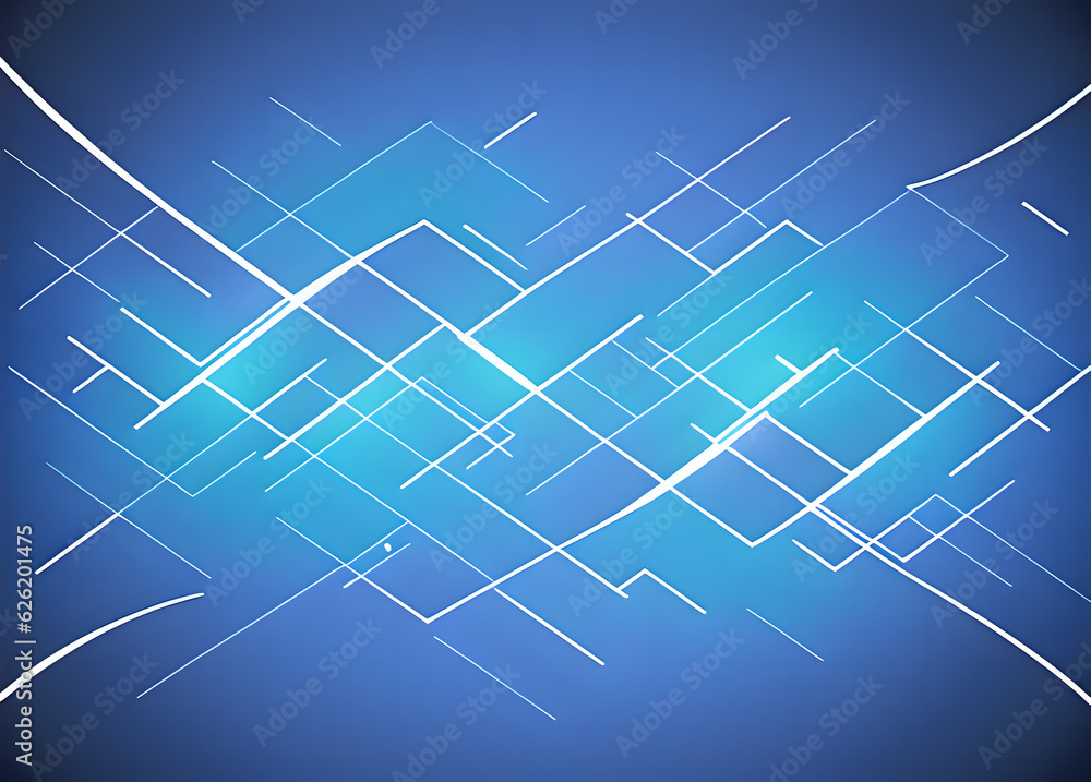 Fototapeta premium Modern blue banner background with abstract meteor spot light Abstract techno,gradient,Generative AI