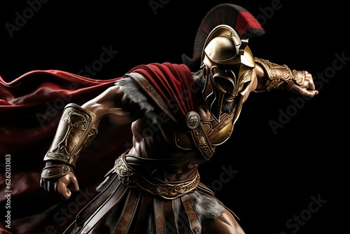 Ancient greek warrior. Generate Ai photo