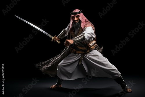 Arabic muslim warrior. Generate Ai