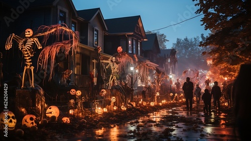 Enchanting Halloween Extravaganza: Mesmerizing Lights and Animated Delights