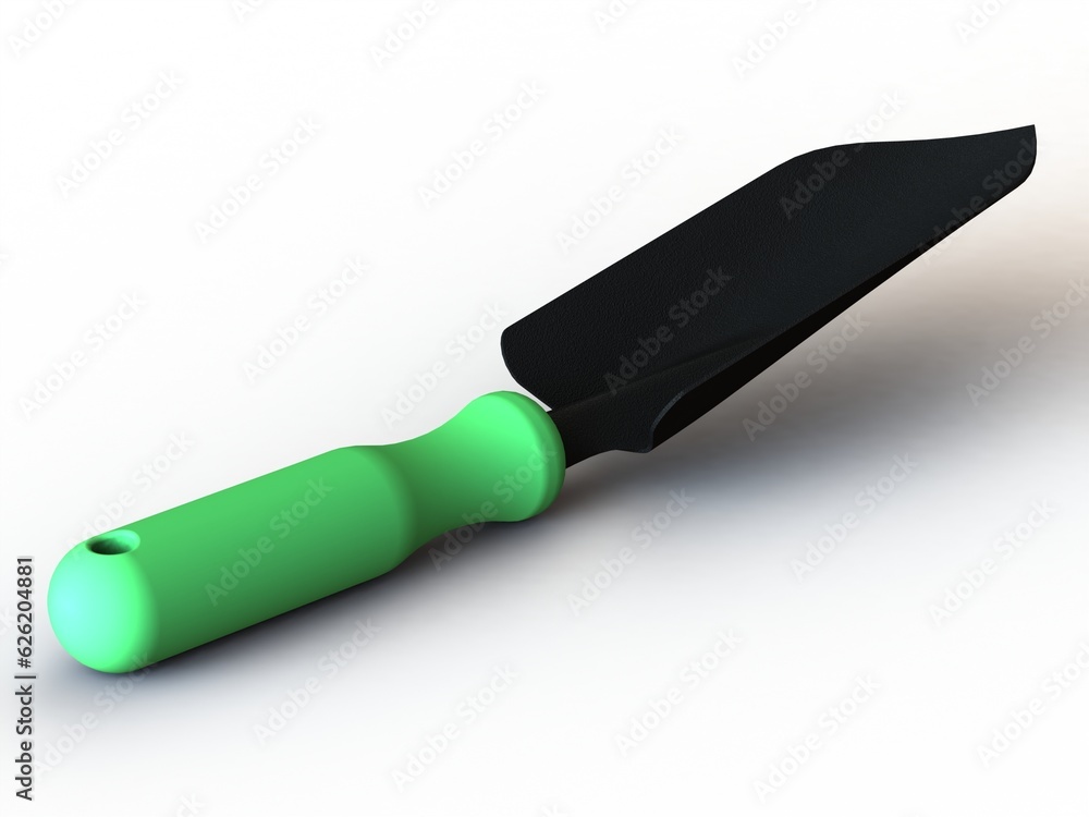 Fototapeta premium Steel Garden Hand Trowel 3D model