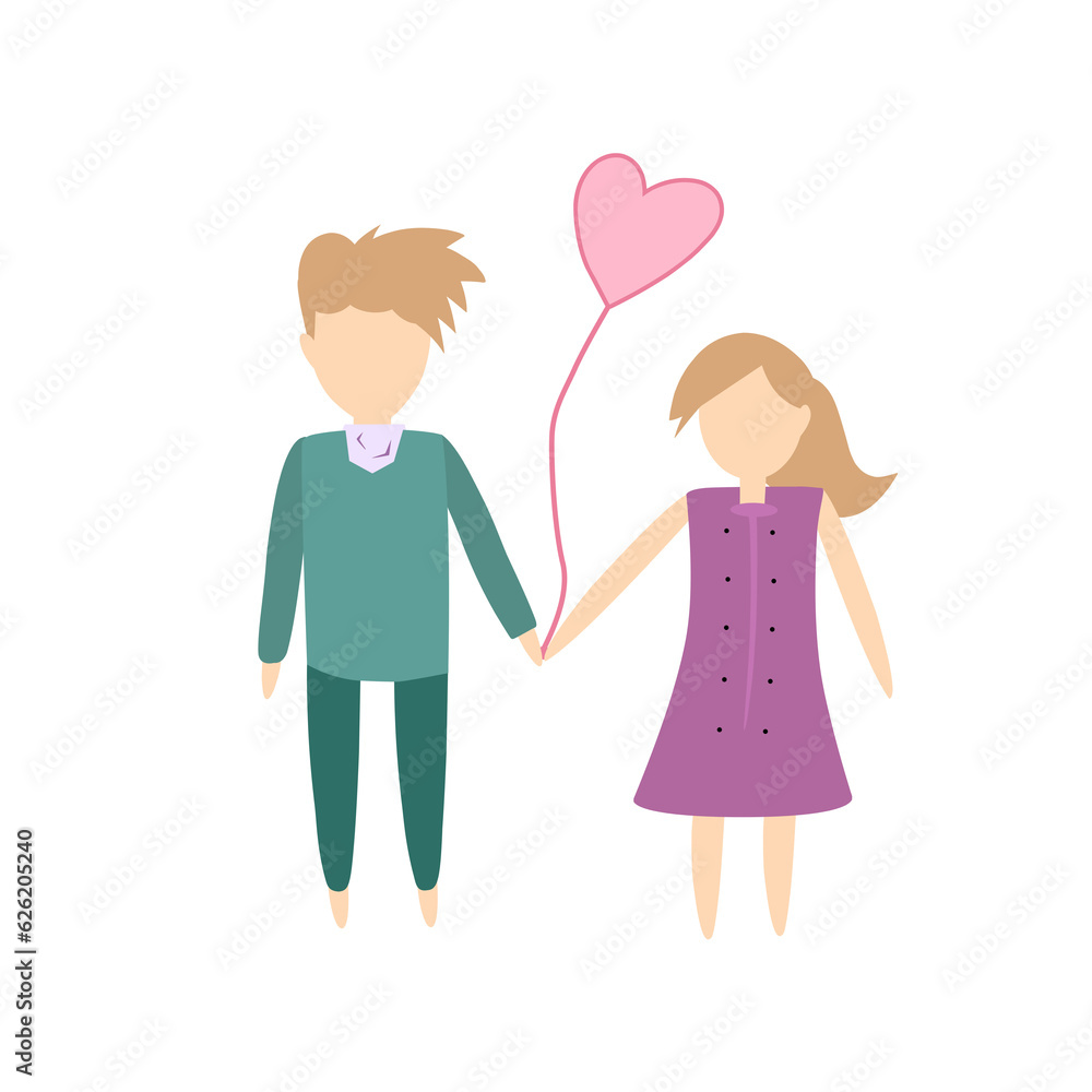 Valentine day couple character Valentine day couple character