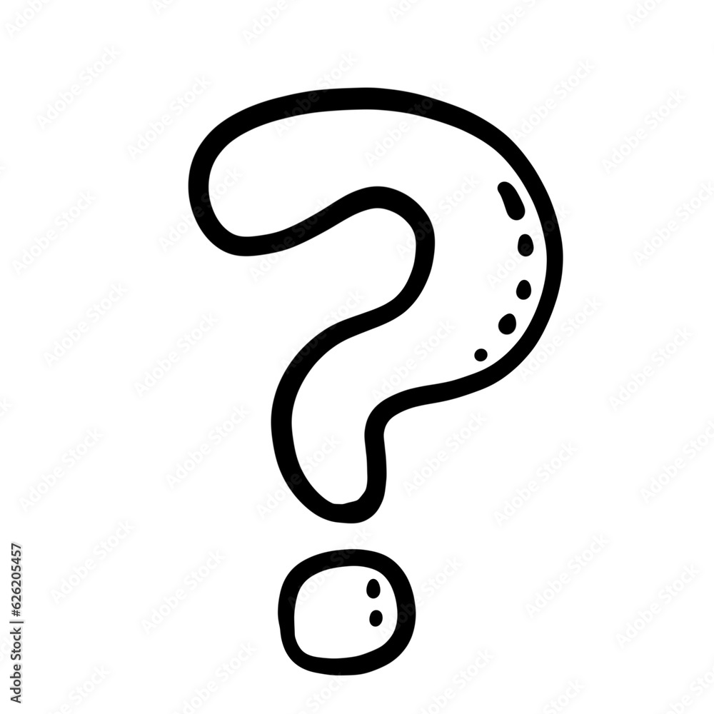 Naklejka premium Question Mark Ask Doubt