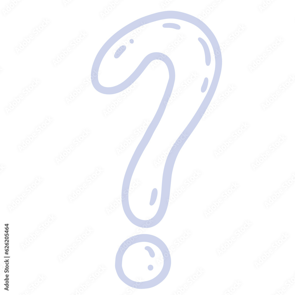 Naklejka premium Question Mark Ask Doubt