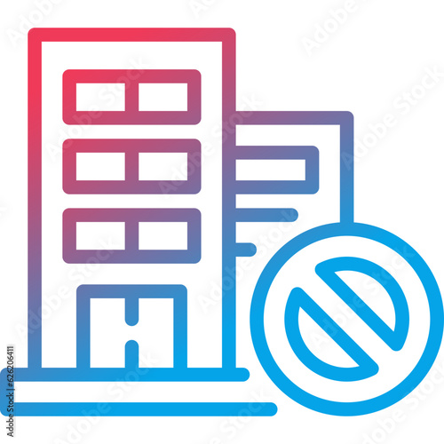 no working gradient line icon