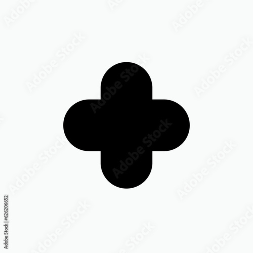 Add Icon. Plus, Positive. Ambulance, Medical Logo. Increase Sign and Symbol for Design, Presentation, Website or Apps Elements - Vector.    