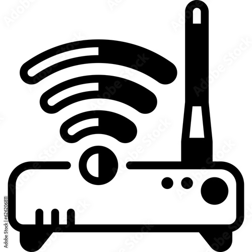 router solid line icon