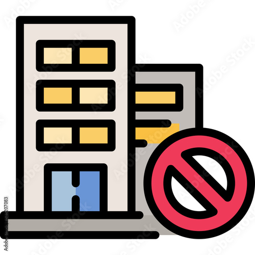 no working filled outline icon