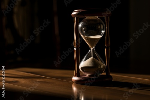 Hourglass time action. Generate Ai