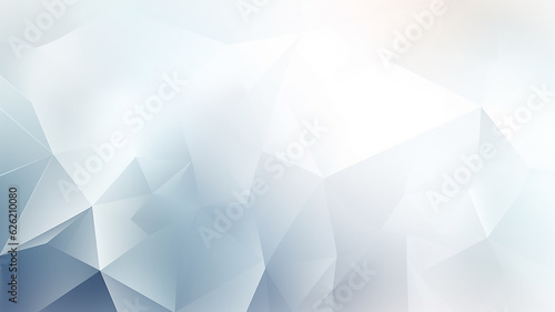 polygonal white background abstract triangles innovation page. Generative AI