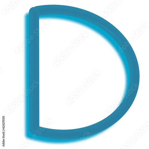 Uppercase English alphabet 3D model is self-drawn.