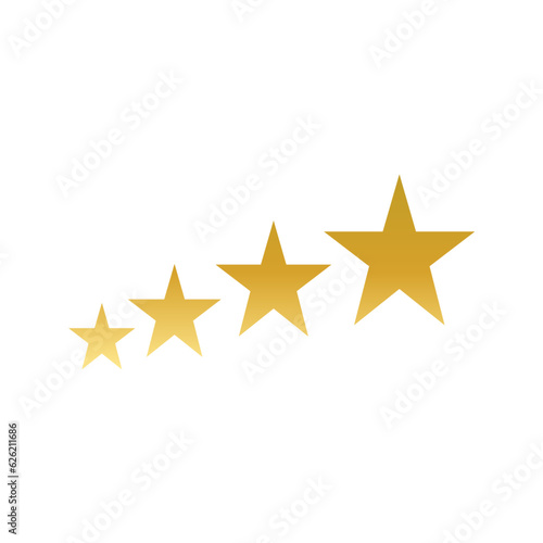 gold star 4 icon illustrasion