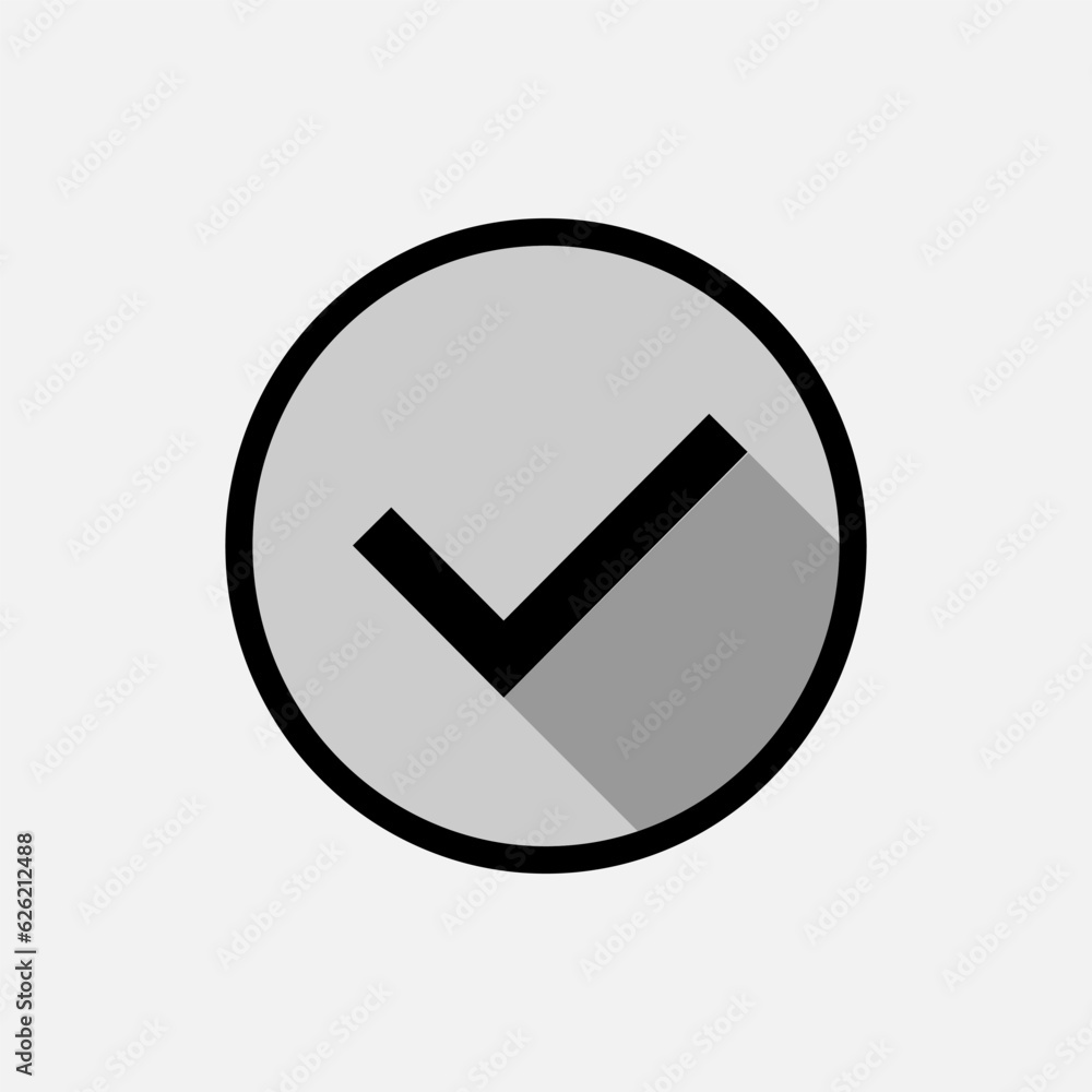 Check mark Icon. Agree Symbol. Yes or Okay Signs - Vector Illustration for Design and Websites, Presentation or Application. Check mark Icon. Agree Symbol. Yes or Okay Signs - Vector Illustration for Design and Websites, Presentation or Application.