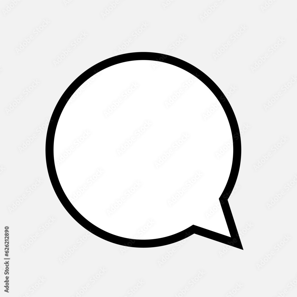 Bubble Speech Icon. Talk, Chat Illustration. Applied as Trendy Symbol for Design Elements, Websites, Presentation and Application - Vector. Bubble Speech Icon. Talk, Chat Illustration. Applied as Trendy Symbol for Design Elements, Websites, Presentation and Application - Vector.