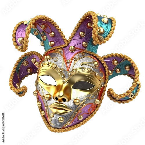 Mardi gras mask, PNG, Transparent background, Generative ai