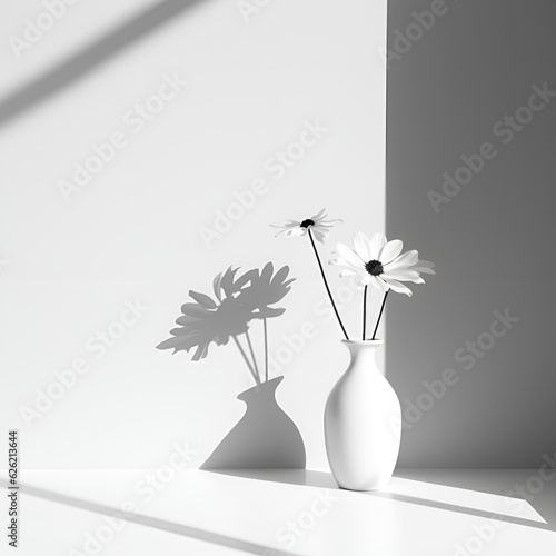 Graceful Minimalism: Serene Monochrome Scene