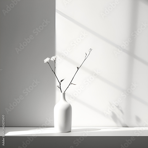 Graceful Minimalism: Serene Monochrome Scene