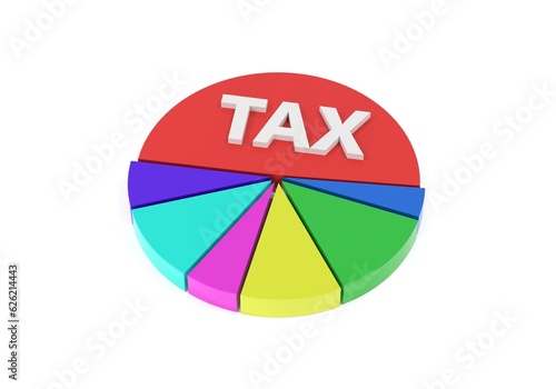 Tax Concept 3d object