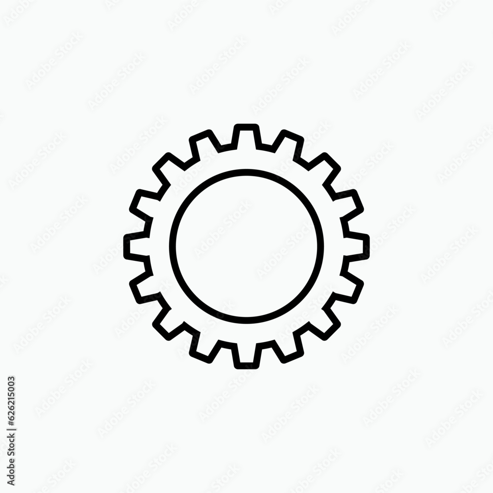 Gear Icon. Setting Symbol. Cog Illustration In Line Art Style for Design and Websites, Presentation or Application – Vector. Gear Icon. Setting Symbol. Cog Illustration In Line Art Style for Design and Websites, Presentation or Application – Vector.