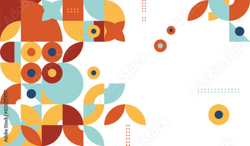 Motifs illustratifs - Formes abstraites et géométriques - évéments vectoriels modifiables - Mosaïque - Papier peint mural géométrique - Design moderne et minimal - Couleurs actuelles - Arrière-plan