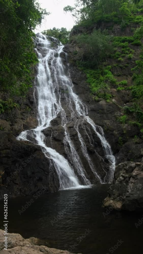 Beautiful waterfalls in the rainy season Beautiful waterfalls in the rainy season
