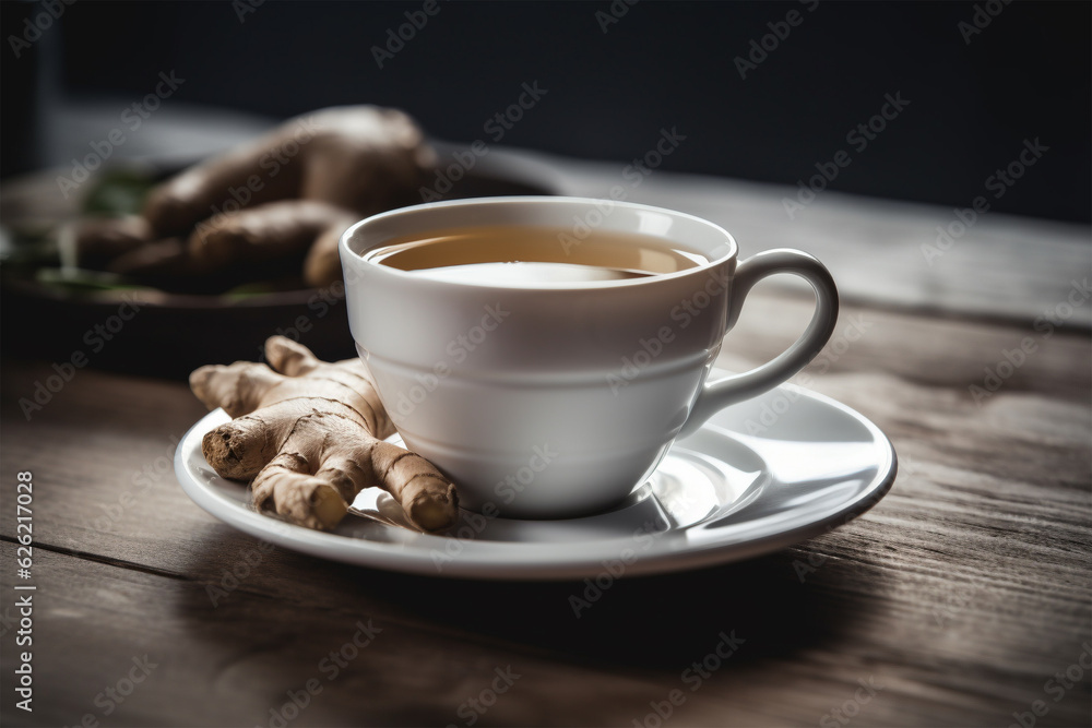 Cup of healthy ginger tea. Cup of healthy ginger tea.