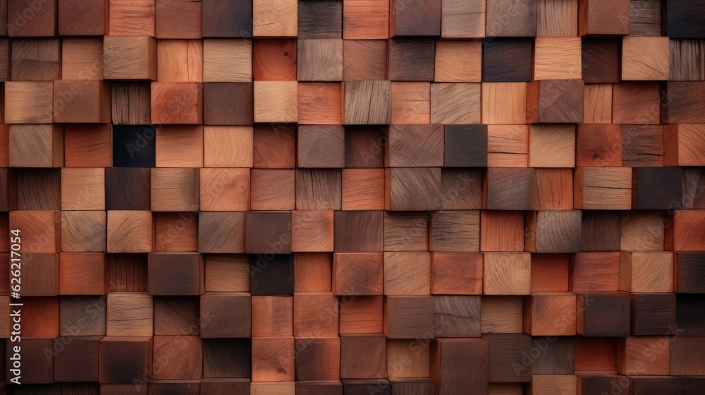 Abstract block stack wooden 3d cubes, rustic wood texture for backdrop Abstract block stack wooden 3d cubes, rustic wood texture for backdrop