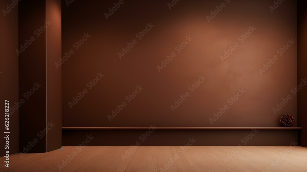 Minimal Studio Background in dark brown Colors. Modern Podium for Product Presentation
Minimal Studio Background in dark brown Colors. Modern Podium for Product Presentation