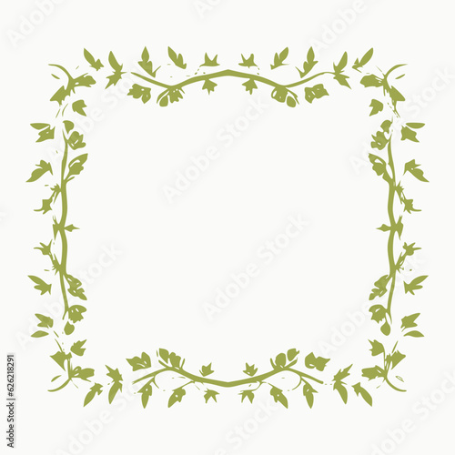 green leaves frame