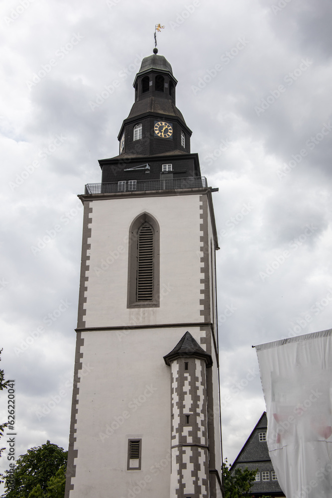 Church Tower with Clock