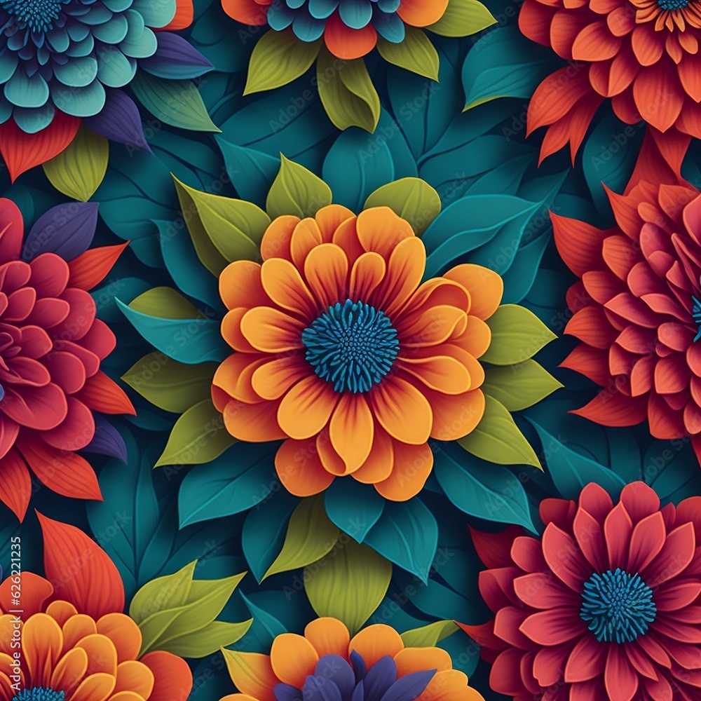 seamless pattern of real flowers. abstract colorful flowers background. seamless pattern of real flowers. abstract colorful flowers background.