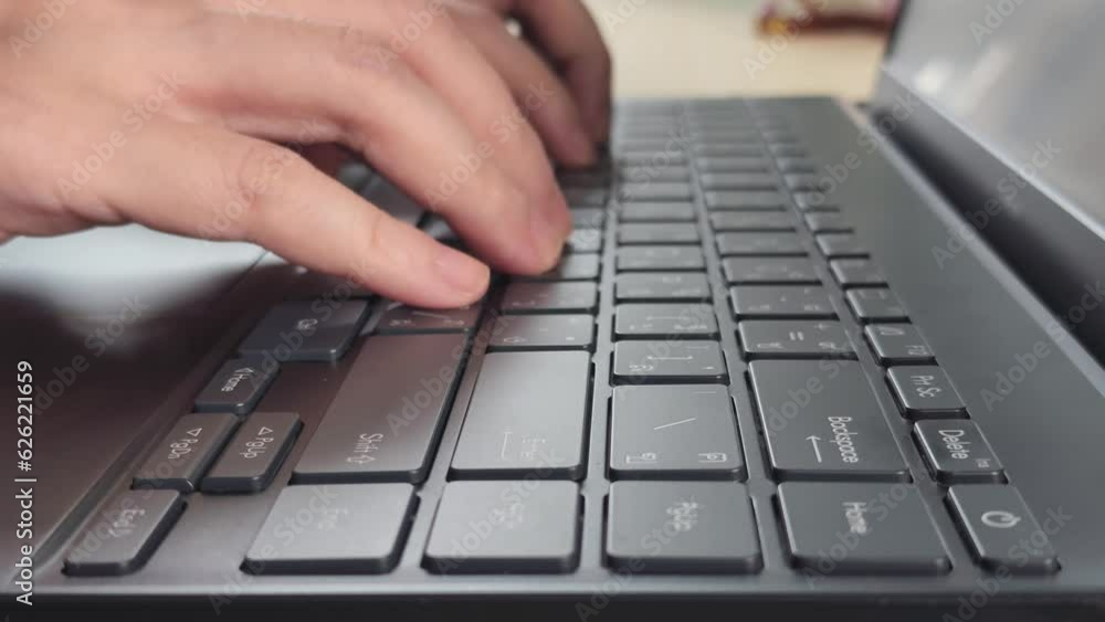 Businesswoman typing keyboard and working on laptop to write an email, report for business. Businesswoman typing keyboard and working on laptop to write an email, report for business.