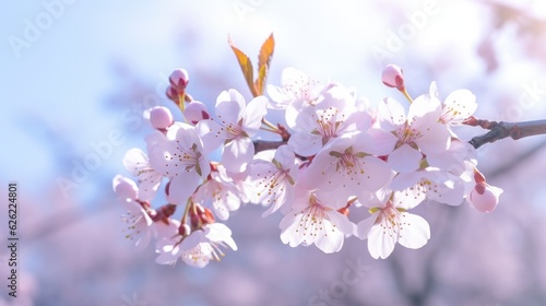 Spring Background With Beautiful Cherry Blossoms