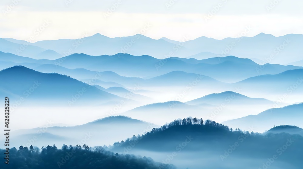 Obraz premium a view of a mountain range