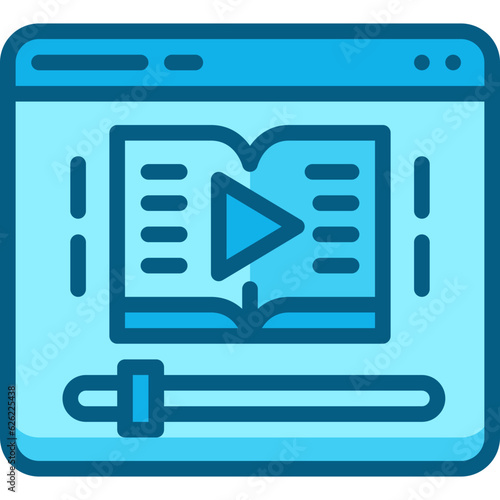 audiobook two tone icon