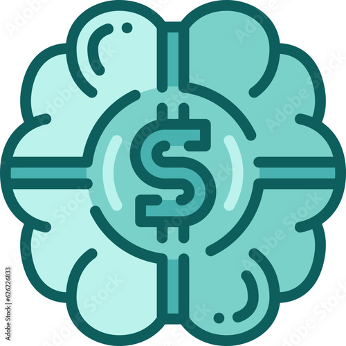 brainstorm two tone icon
