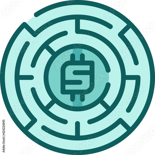 maze two tone icon