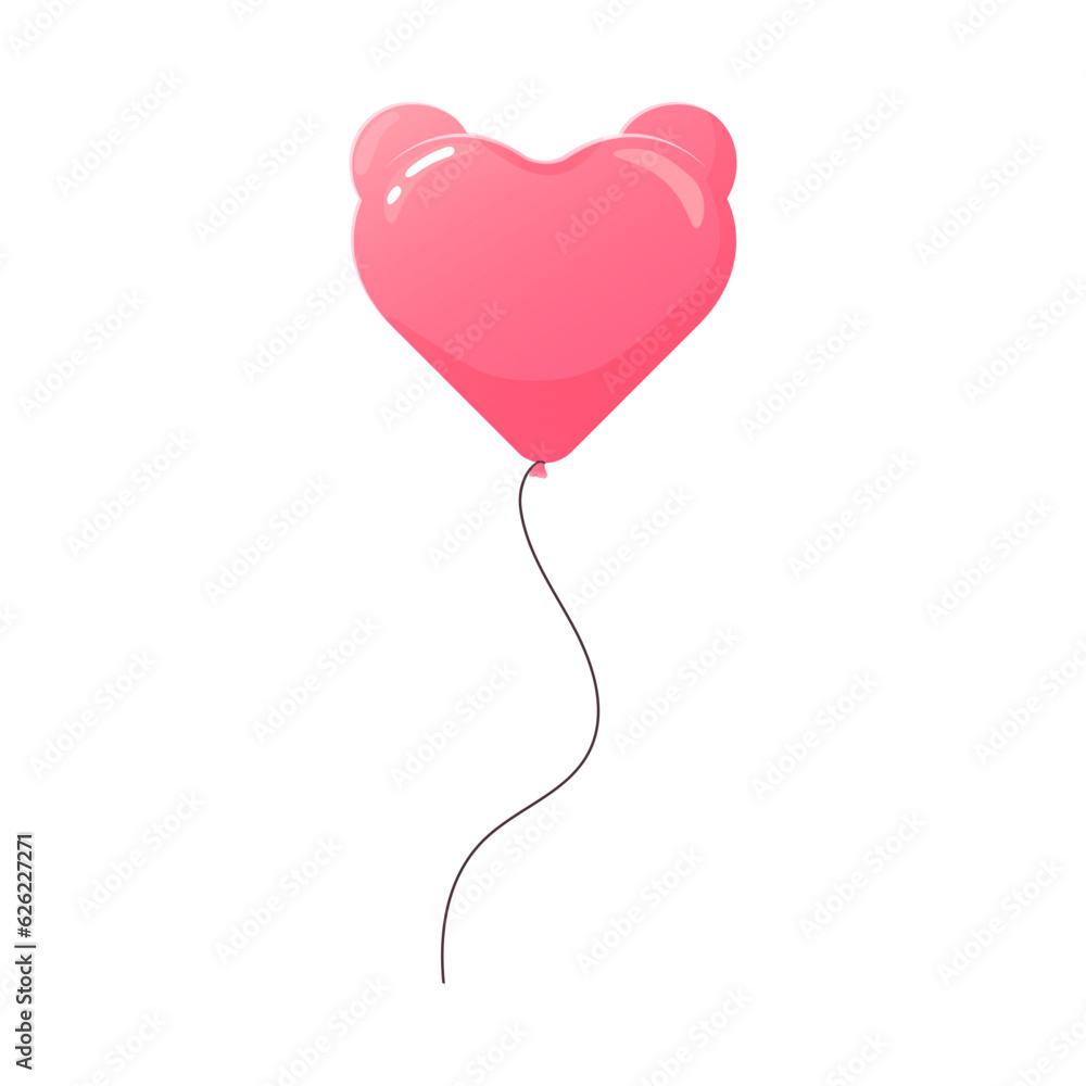 Balloons of different shapes. round, heart, long