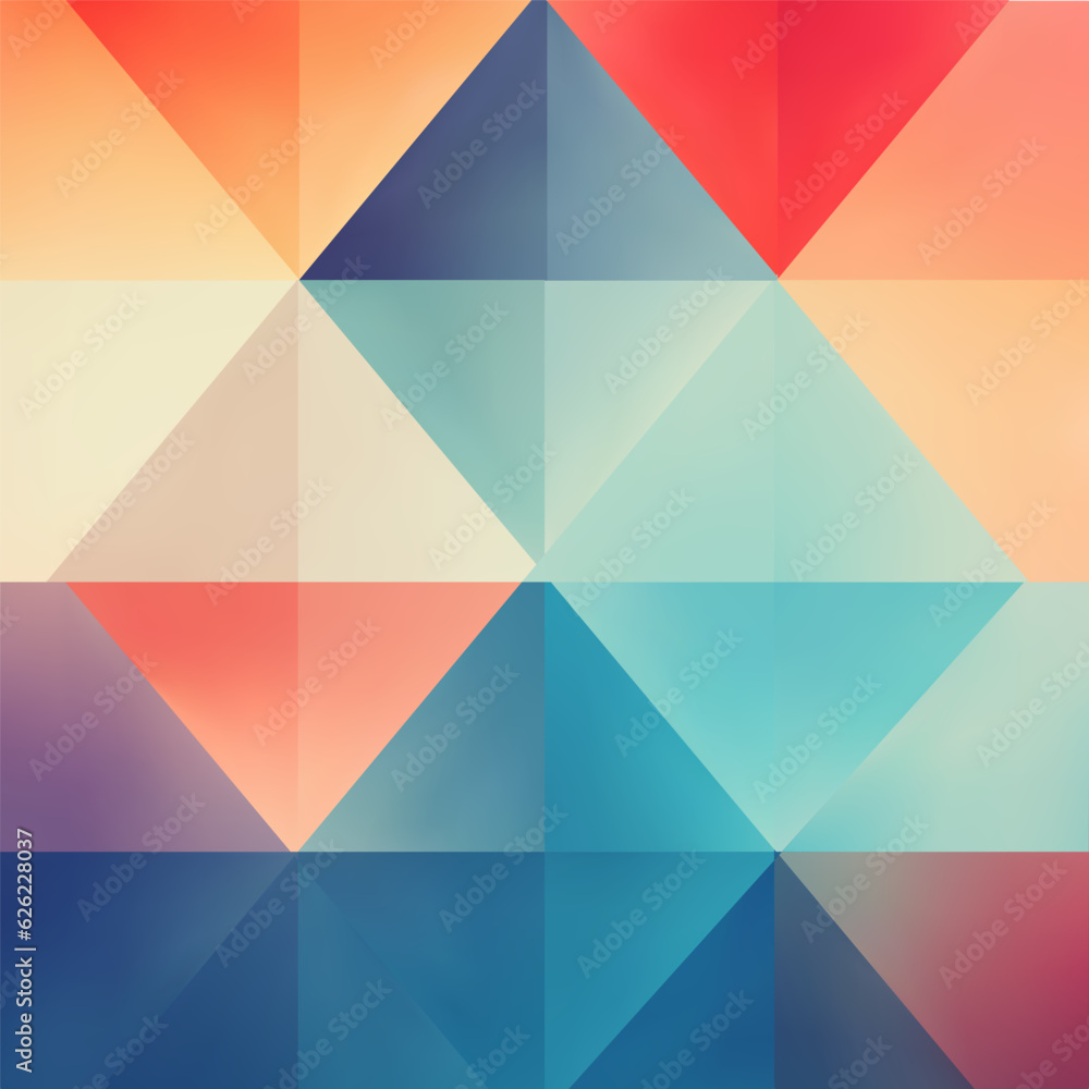 Abstract colorfull geometric triangle 3D background. Vector Illustration.