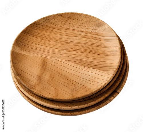 wood plates stacked in layer
