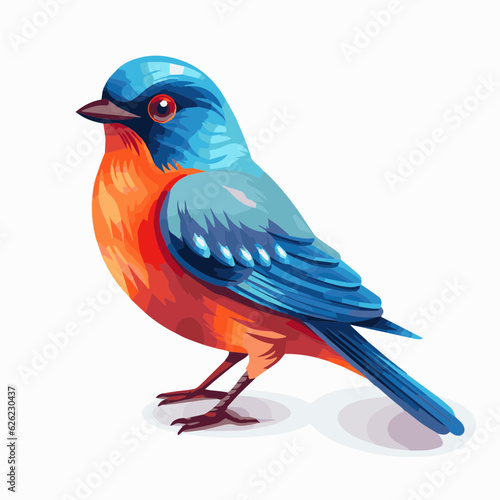 bird cartoon clipart vector white background