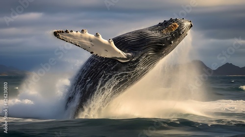 a whale jumping out of the water © KWY