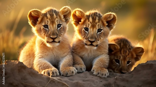 a group of baby tigers