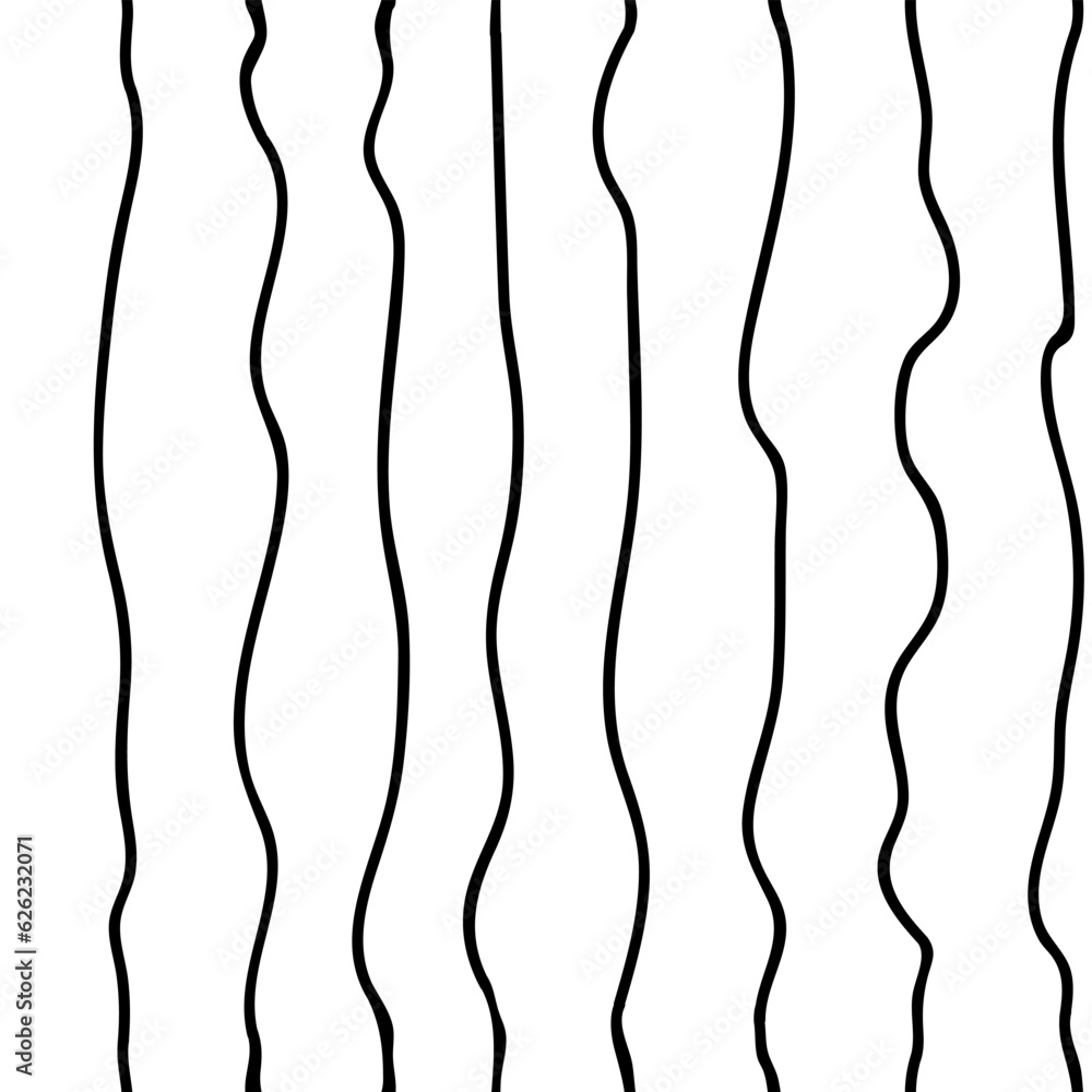 Abstract vertical lines with curves modern print Abstract vertical lines with curves modern print