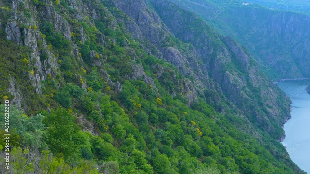 Viewpoints of the Sil River Canyon in the surroundings of Parada de Sil. Ribeira Sacra. Ourense. Galicia. Spain. Europe Viewpoints of the Sil River Canyon in the surroundings of Parada de Sil. Ribeira Sacra. Ourense. Galicia. Spain. Europe