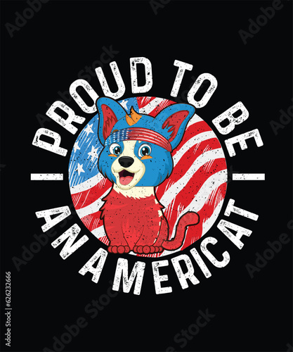 Proud To Be An Americat Patriot Day T-shirt Design photo